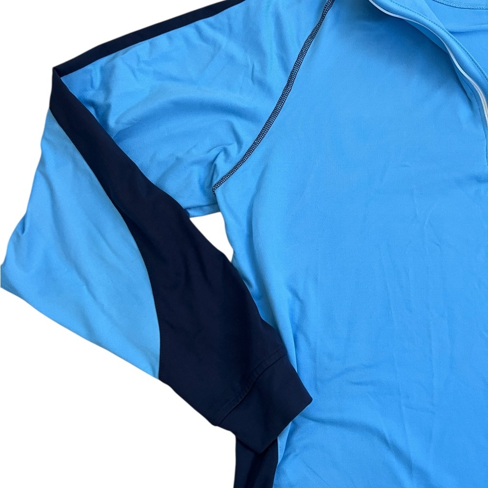 Footjoy Blue Quarter-Zip Pullover - Picture 7 of 11